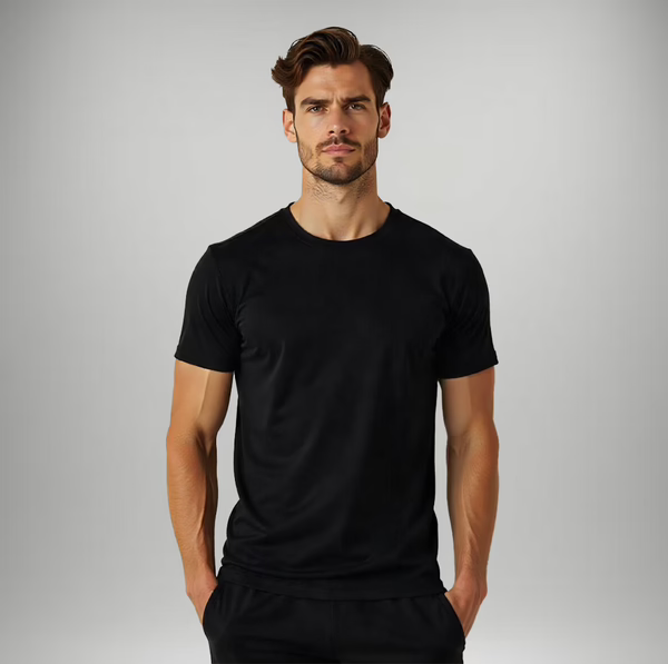 Roly Atomic – T-Shirt Uomo in Cotone, Nera