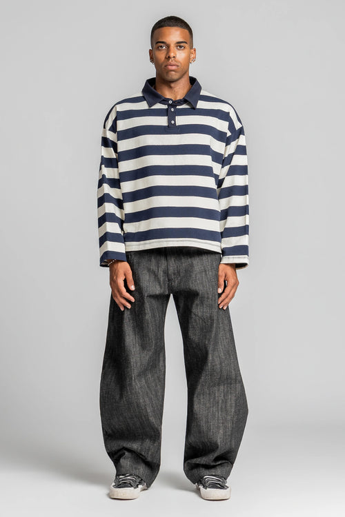 CAMPUS RUGBY POLO NAVY/OFF-WHITE