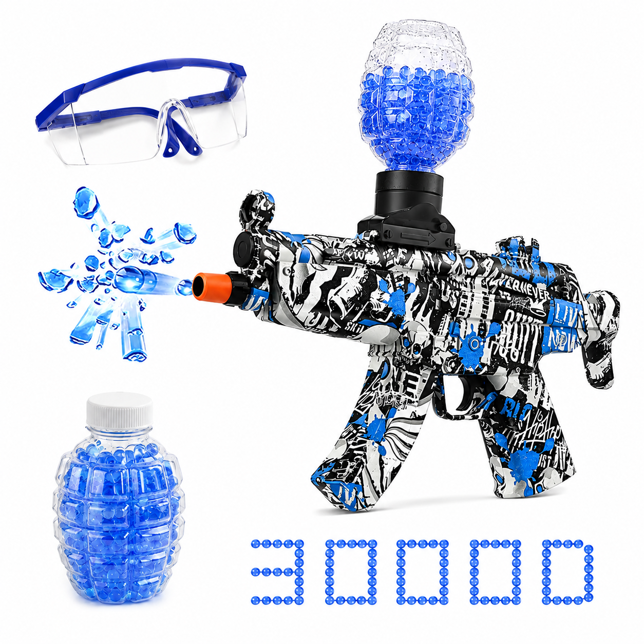 Pistola Electrica Con Accesorios Azul