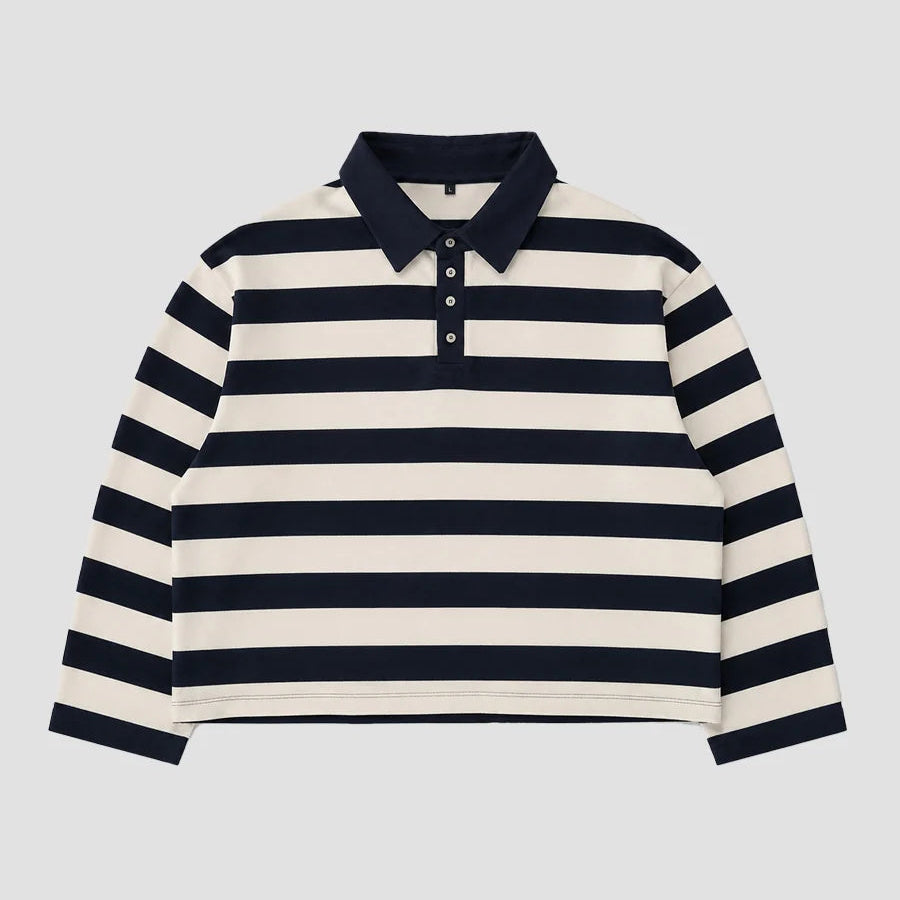 CAMPUS RUGBY POLO NAVY/OFF-WHITE